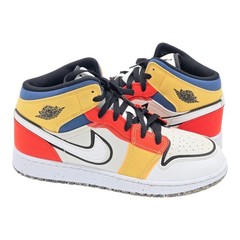 Air Jordan 1 Mid SE „Craft“ Multicolor Canvas Sneakers Preowned