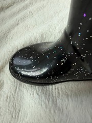 NWD $90 Hunter Little Kid First Classic Giant Glitter Boot Black US11/UK10/EU28
