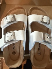Torotto Cork Footbed Open Toe Adjustable Webbing Flat Sandals , kids, Size 29