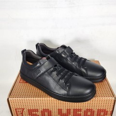 Size 5 Big Kids – Camper Runner Four Kids – Black Leather / Textile
