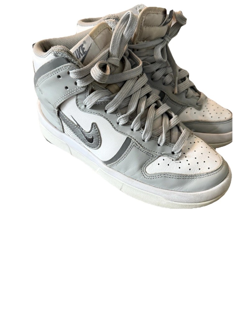 Nike 5 Youth Gray/White/Silver Gender Neutral Athletic Sneakers