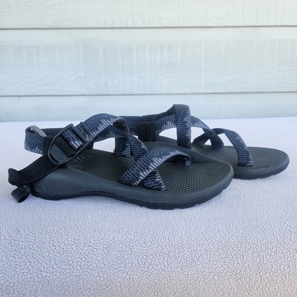 Chaco Z/1 Ecotread Hiking Outdoor Sandals Youth SZ 3 Navy Amp Adjustable Strappy