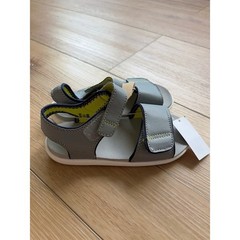 See Kai Run Basics Logan Gray Lime Water Friendly Sandals Kids Size 11 boys easy