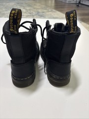 Dr. Martens Boots Kids Size 13 Doc Combs J Combat Lace Up Canvas Zip Black Youth