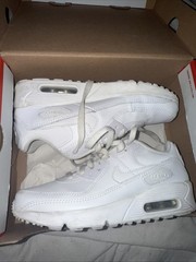 Size 4y (GS) – Nike Air Max 90 Low White – CD6864-100