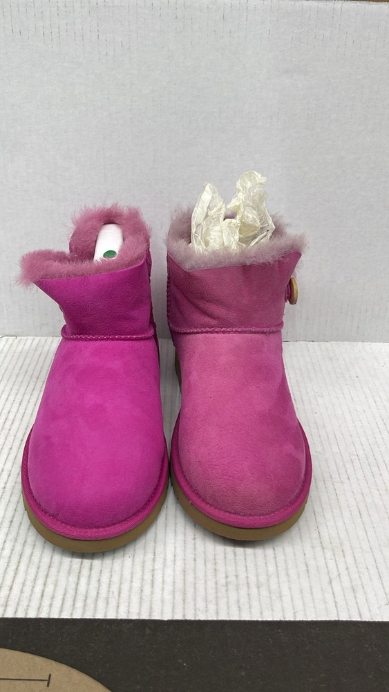 Uggs kids mini bailey button toddlers little kids 1000788-K/RSPS Pink US Size 4