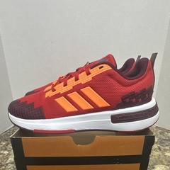 adidas Minecraft Pro J JR1968 Red/Orange Low Top Kids Sneaker Size 6.5 US