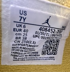 Pre-Owned Air Jordan 4 Retro (GS) Size 7y Lightning 408452-700
