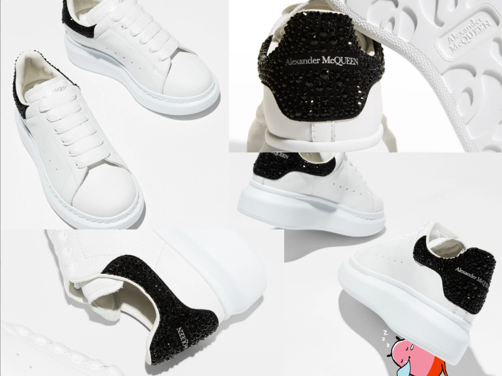 Alexander McQueen Kids Crystal Embellished Oversized Sneakers Schuhe Shoes 31