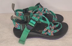 Chaco Z/1 EcoTread Sandals Children’s Green Orange Purple Chevron Pattern Kids