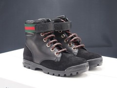 GUCCI Suede Guccissima Nero Boot Toddler size 12 US / 29 IT