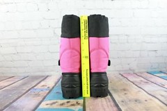 LL Bean Kid’s Pink Nylon Northwoods Warm Liner Waterproof Winter Boots Size 3