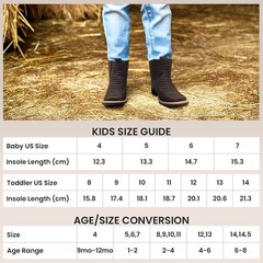 The Western Shops Kids Python Print Leather Square Toe Side Zipper Western Boots