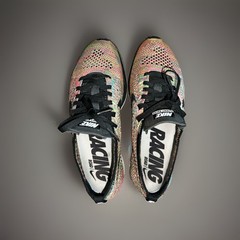 Nike Flyknit Racer 2013 Multicolor/Black Low Top Sneakers **NO BOX**