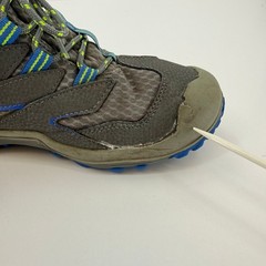 Merrell Chameleon Mid Waterproof HIking Boots Blue Gray Big Kid 7 Womens 8