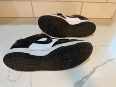 Nike Dunk Low GS Black White Unisex Kids Sneakers Leather 6.5Y CW1590-100