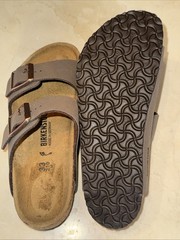 BIRKENSTOCK ARIZONA KIDS LEATHER DUAL STRAP SLIDE/SANDAL YOUTH US 2-2.5/33 $110