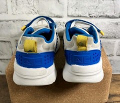 adidas x LEGO Tech RNR Kids Shoes Size 13K Blue Yellow White Cloudfoam Strap