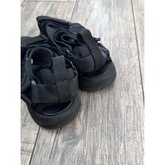 Zara Kids Black Technical Active Sandals Size 28