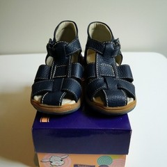 Navy Unisex Toddler Size 8 Sandals | Vintage Chikitto Handmade Leather
