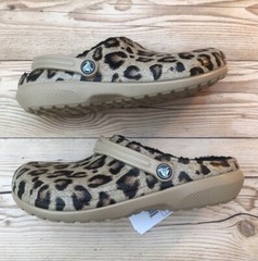 Crocs Classic Lined Animal Leopard Print Clog Select-a-Size