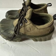 Crocs Camo Axle All Terrain Leather Croslite Lace Shoes Size M2/M4 EU 33-34