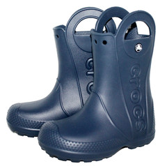 CROCS Kids Handle It Rain Boot Boys Girls Size C-12 Navy Blue 12803-410