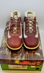 NEW TIMBERLAND FIELD BOOT PURPLE/WHITE/BLACK JUNIOR’S KIDS SIZE 5 (41980)