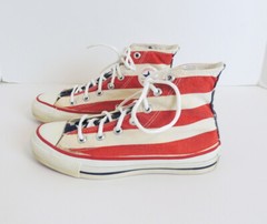 Converse Chuck Taylor All Star USA Flag Sneakers Boys 4.5 High Top