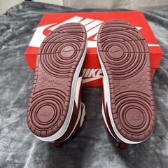 Nike Court Borough Mid 2 PSV Soft Pearl Dark Team Red Size 3Y New CD7783 013