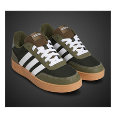 adidas Breakbase J Unisex Kids Athletic Shoes Olive White Gum Lace Up US 6