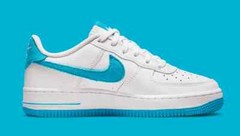 Nike Air Force 1 Low GS Spacejam Hare White Blue DM3353-100 sz 6Y = 7.5 Women’s