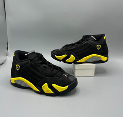 Jordan 14 Retro Thunder Size 5Y Black Yellow 487524-070 GS Youth XIV BG