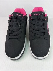 Heelys Voyager HE100714 Black Suede w/Pink Wheel Skate Men’s 7 W’s 8 No Box