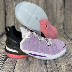 Nike LeBron XVIII 18 „Graffiti“ Chlorine Blue/White/Black/Multi CW2760-900 5.5Y