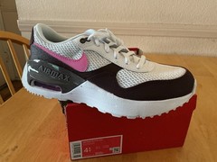 Nike Air Max SYSTM GS White Pink Dark Brown Sneaker Unisex Kids US 4.5Y EU 36.5