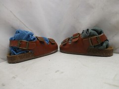 STEVE MADDEN BHarpoon Brown Buckle Cork Sandals Youth Size 1