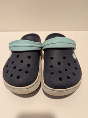 Crocs Crocband II Water Clogs Kids Children Infant Size J 1 Navy Blue Shoes