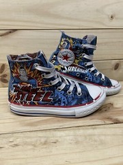 Converse Chuck Taylor All-Star Hi DC Superman Youth Size 12 Used But Super Clean