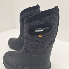 Bogs Neo-Classic Boots Youth Size 12 Black Waterproof Insulated Snow Winter