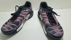 Nike Air Max Plus TN GS Running Shoes Gridiron Grey 718071 006 Sz 3.5Y-Wmns 5.5