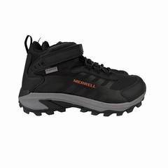 Merrell MOAB Speed 2 Black Orange Waterproof Hiking Boots Youth Size 3