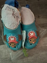 Crocs One Piece Chopper CLS CLG Blue Unisex Kids Cartoon Clog Slippers
