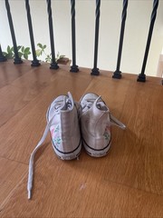 ​Converse Chuck Taylor High Tops – Embroidered Mushroom Garden (Youth Size 3)