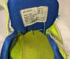 Starter Toddler Sneakers Size 5 Lime Green Hook and Loop Closure