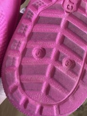 Crocs Iconic Comfort kid’s pink rubber sandals Size 3