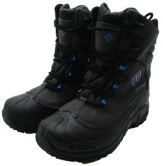 Columbia Omni-Heat Snow Boots Kids Size 3 Black Waterproof Insulated 1772561011