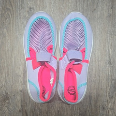 Wonder Nation Girls Kids Mesh Slip-On Low Top Water Shoes Pink Gray Blue 13.5