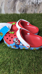 Crocs Super Mario Lights Clog K Unisex Kids Light-Up Red Blue White C11