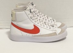 Nike Blazer 77 Mid White/Picante Red (Youth 4Y) (Women 5 1/2) DA4086-110